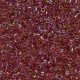 Miyuki Delica Perlen 11/0 - Lined cranberry peridot luster DB-282